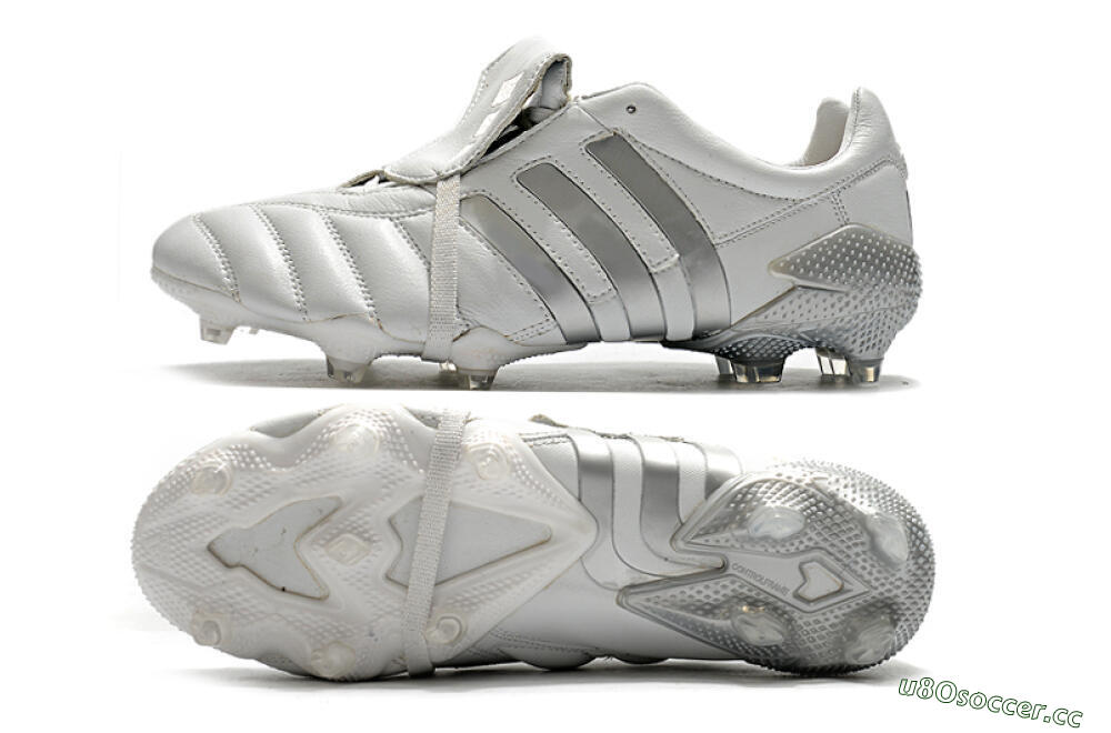 Men's Adidas Predator 20+ Mutator Mania Tormentor FG Firm Ground Low-Tops Football Boots - White/Silver 1