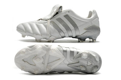 Men's Adidas Predator 20+ Mutator Mania Tormentor FG Firm Ground Low-Tops Football Boots - White/Silver