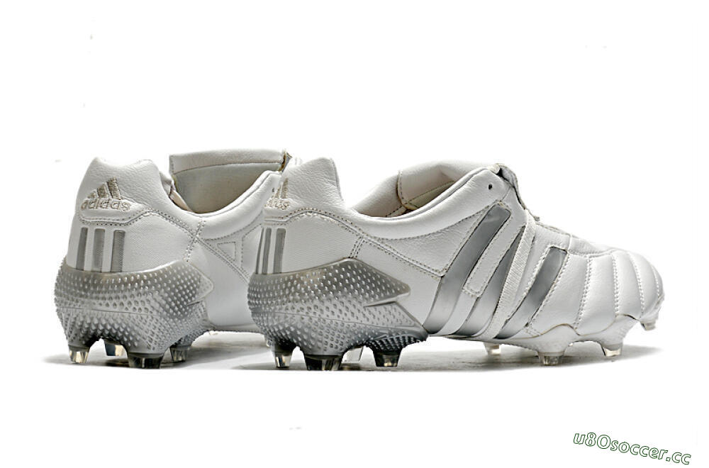 Men's Adidas Predator 20+ Mutator Mania Tormentor FG Firm Ground Low-Tops Football Boots - White/Silver 6