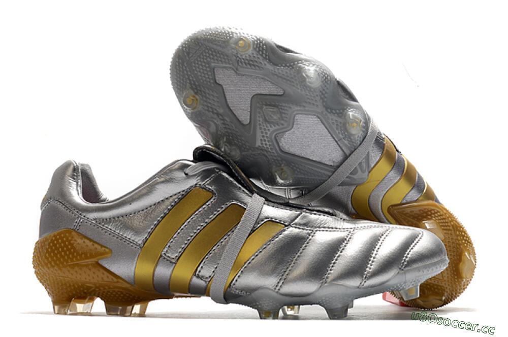 Men's Adidas Predator 20+ Mutator Mania Tormentor FG Firm Ground Low-Tops Football Boots - Silver/Gold 2