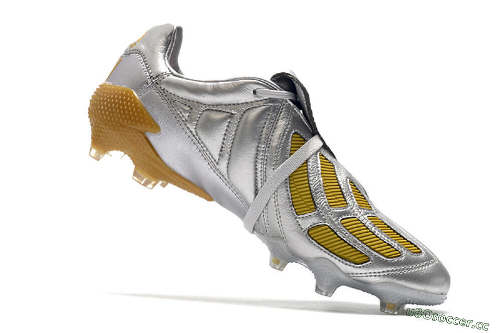 Men's Adidas Predator 20+ Mutator Mania Tormentor FG Firm Ground Low-Tops Football Boots - Silver/Gold 4