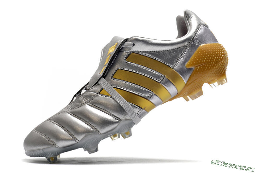 Men's Adidas Predator 20+ Mutator Mania Tormentor FG Firm Ground Low-Tops Football Boots - Silver/Gold 5