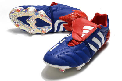 Men's Adidas Predator 20+ Mutator Mania Tormentor FG Firm Ground Low-Tops Football Boots - Blue/White/Red