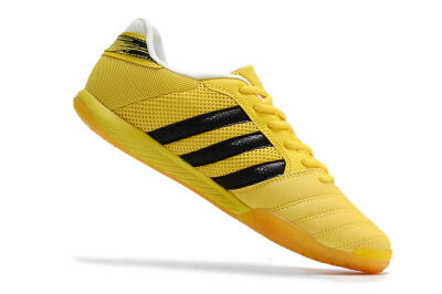 Men's Adidas Top Sala IC Indoor & Futsal Low-Tops Football Shoes - Yellow/Black/White