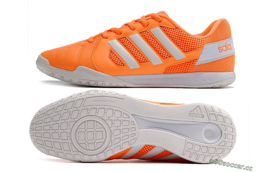 Men's Adidas Top Sala IC Indoor & Futsal Low-Tops Football Shoes - Orange/White 1