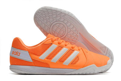 Men's Adidas Top Sala IC Indoor & Futsal Low-Tops Football Shoes - Orange/White