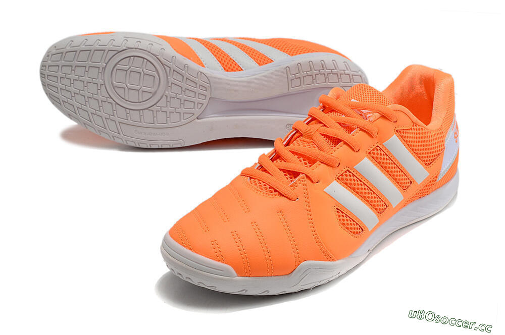 Men's Adidas Top Sala IC Indoor & Futsal Low-Tops Football Shoes - Orange/White 3