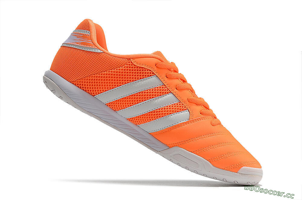 Men's Adidas Top Sala IC Indoor & Futsal Low-Tops Football Shoes - Orange/White 4