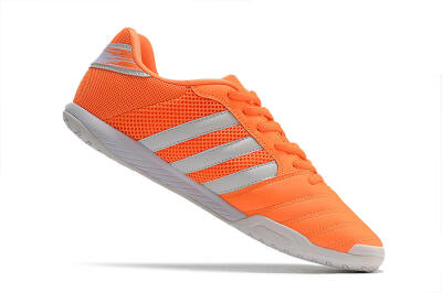 Men's Adidas Top Sala IC Indoor & Futsal Low-Tops Football Shoes - Orange/White