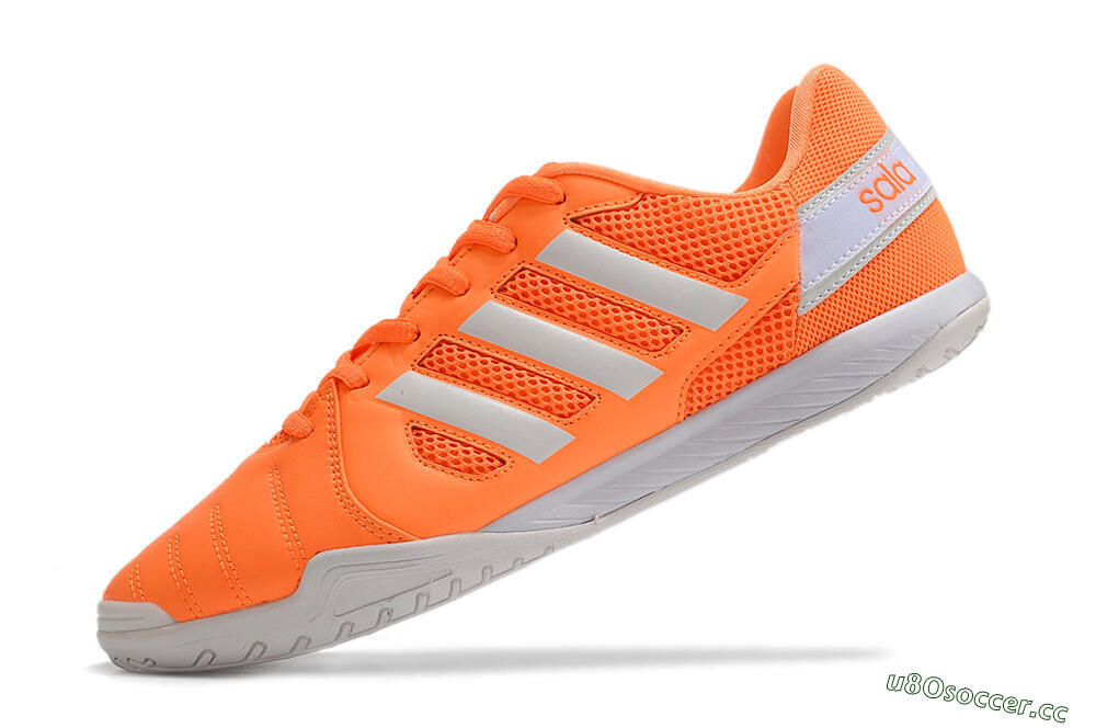 Men's Adidas Top Sala IC Indoor & Futsal Low-Tops Football Shoes - Orange/White 5