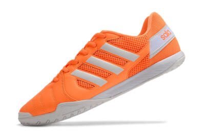 Men's Adidas Top Sala IC Indoor & Futsal Low-Tops Football Shoes - Orange/White