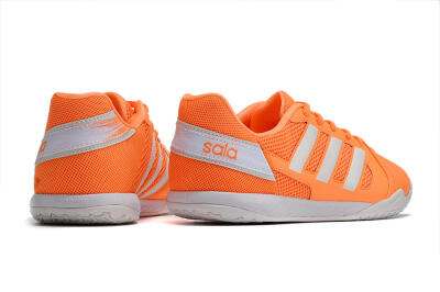 Men's Adidas Top Sala IC Indoor & Futsal Low-Tops Football Shoes - Orange/White