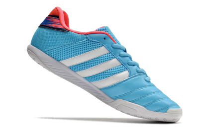 Men's Adidas Top Sala IC Indoor & Futsal Low-Tops Football Shoes - Jade/Red/Blue