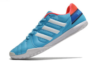 Men's Adidas Top Sala IC Indoor & Futsal Low-Tops Football Shoes - Jade/Red/Blue
