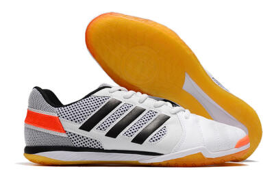 Men's Adidas Top Sala IC Indoor & Futsal Low-Tops Football Shoes - White/Black/Red