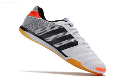 Men's Adidas Top Sala IC Indoor & Futsal Low-Tops Football Shoes - White/Black/Red