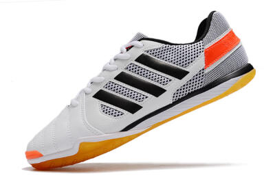 Men's Adidas Top Sala IC Indoor & Futsal Low-Tops Football Shoes - White/Black/Red
