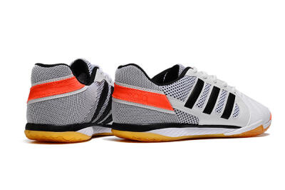 Men's Adidas Top Sala IC Indoor & Futsal Low-Tops Football Shoes - White/Black/Red