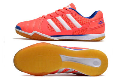 Men's Adidas Top Sala IC Indoor & Futsal Low-Tops Football Shoes - Pink/White/Blue