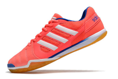 Men's Adidas Top Sala IC Indoor & Futsal Low-Tops Football Shoes - Pink/White/Blue