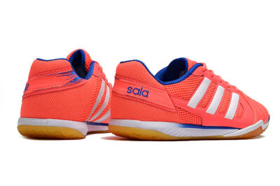 Men's Adidas Top Sala IC Indoor & Futsal Low-Tops Football Shoes - Pink/White/Blue