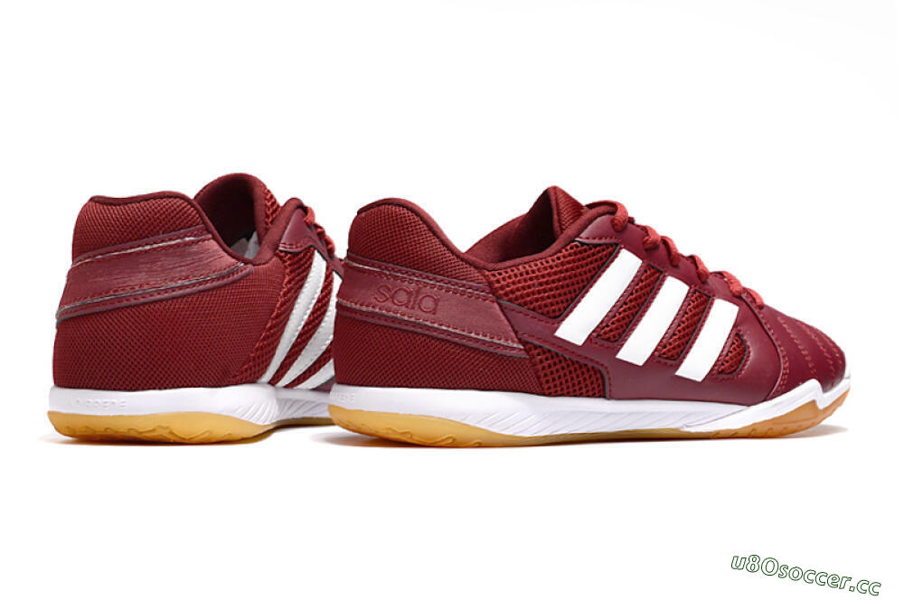 Men's Adidas Top Sala IC Indoor & Futsal Low-Tops Football Shoes - Red/White 6