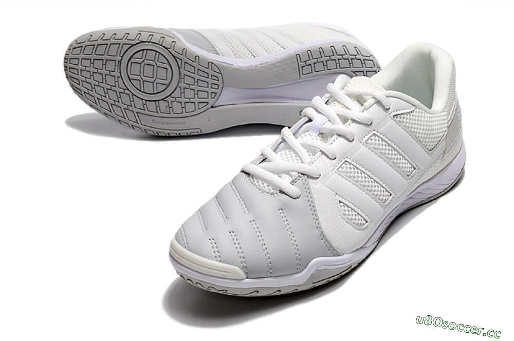 Men's Adidas Top Sala IC Indoor & Futsal Low-Tops Football Shoes - White/Grey 3