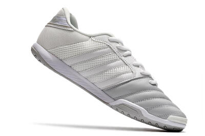 Men's Adidas Top Sala IC Indoor & Futsal Low-Tops Football Shoes - White/Grey