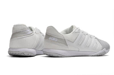 Men's Adidas Top Sala IC Indoor & Futsal Low-Tops Football Shoes - White/Grey