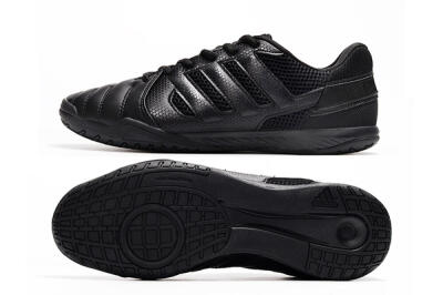 Men's Adidas Top Sala IC Indoor & Futsal Low-Tops Football Shoes - Black/Black