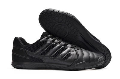 Men's Adidas Top Sala IC Indoor & Futsal Low-Tops Football Shoes - Black/Black