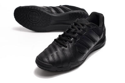 Men's Adidas Top Sala IC Indoor & Futsal Low-Tops Football Shoes - Black/Black