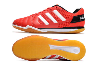 Men's Adidas Top Sala IC Indoor & Futsal Low-Tops Football Shoes - Red/White/Black