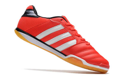 Men's Adidas Top Sala IC Indoor & Futsal Low-Tops Football Shoes - Red/White/Black
