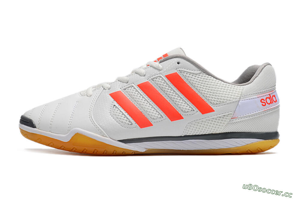 Men's Adidas Top Sala IC Indoor & Futsal Low-Tops Football Shoes - White/Red/Black 0