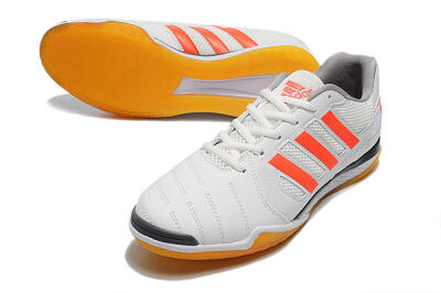 Men's Adidas Top Sala IC Indoor & Futsal Low-Tops Football Shoes - White/Red/Black
