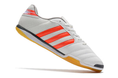 Men's Adidas Top Sala IC Indoor & Futsal Low-Tops Football Shoes - White/Red/Black