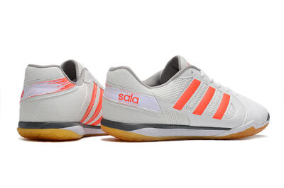 Men's Adidas Top Sala IC Indoor & Futsal Low-Tops Football Shoes - White/Red/Black
