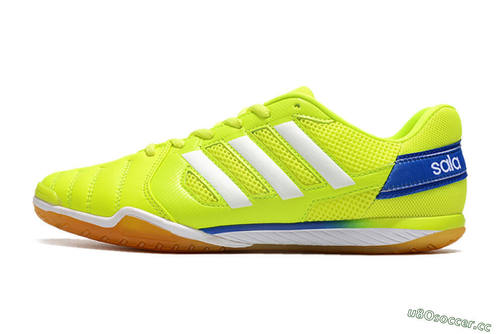 Men's Adidas Top Sala IC Indoor & Futsal Low-Tops Football Shoes - Yellow/White/Blue 0