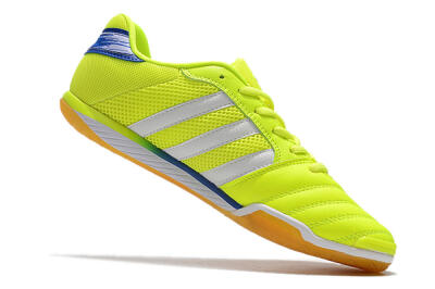 Men's Adidas Top Sala IC Indoor & Futsal Low-Tops Football Shoes - Yellow/White/Blue