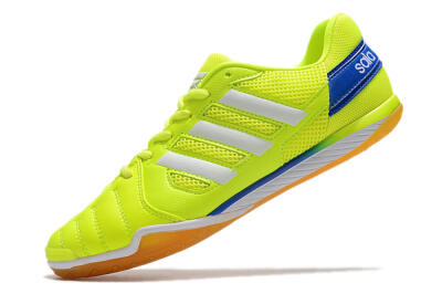 Men's Adidas Top Sala IC Indoor & Futsal Low-Tops Football Shoes - Yellow/White/Blue