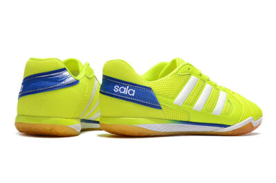 Men's Adidas Top Sala IC Indoor & Futsal Low-Tops Football Shoes - Yellow/White/Blue