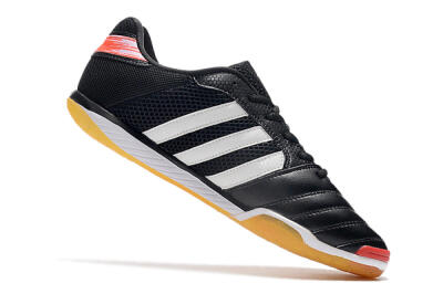 Men's Adidas Top Sala IC Indoor & Futsal Low-Tops Football Shoes - Black/White/Red