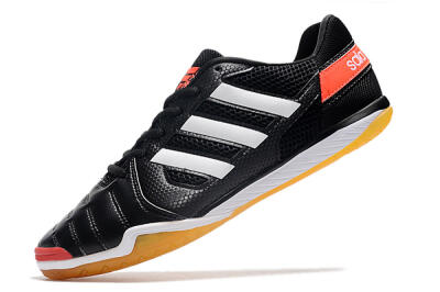 Men's Adidas Top Sala IC Indoor & Futsal Low-Tops Football Shoes - Black/White/Red