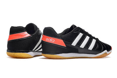 Men's Adidas Top Sala IC Indoor & Futsal Low-Tops Football Shoes - Black/White/Red