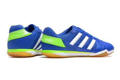 Men's Adidas Top Sala IC Indoor & Futsal Low-Tops Football Shoes - Blue/White/Yellow