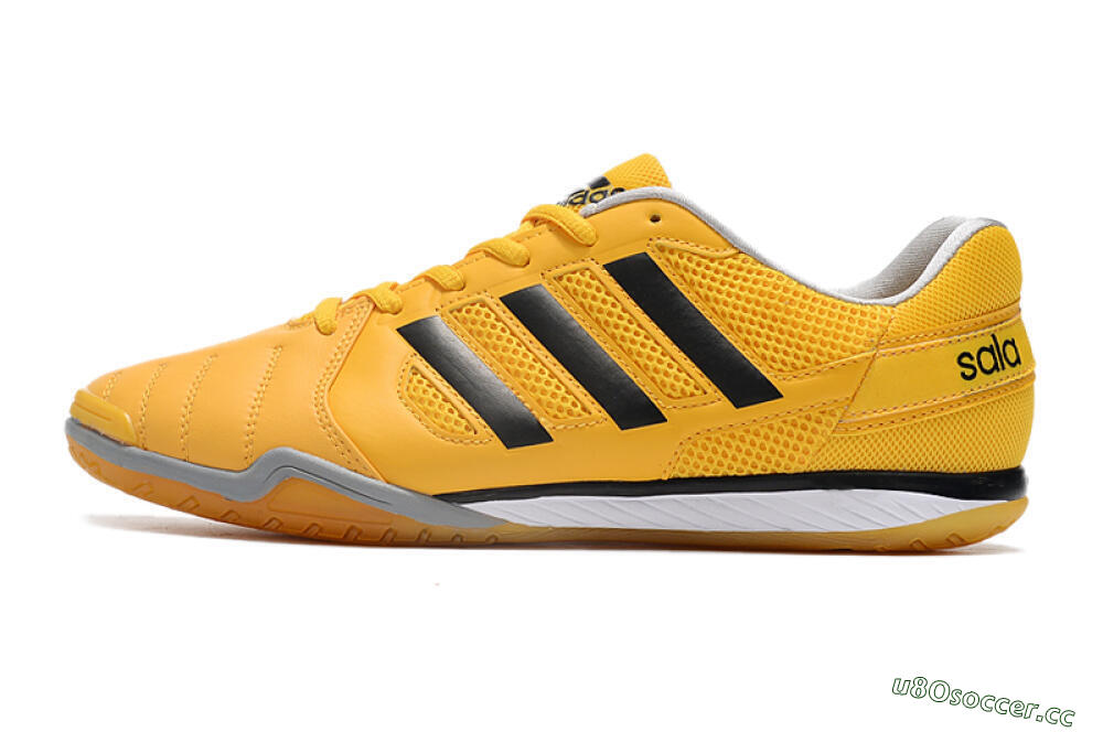 Men's Adidas Top Sala IC Indoor & Futsal Low-Tops Football Shoes - Yellow/Black/White 0
