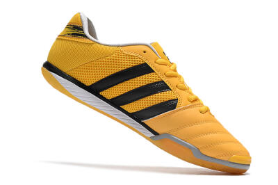 Men's Adidas Top Sala IC Indoor & Futsal Low-Tops Football Shoes - Yellow/Black/White