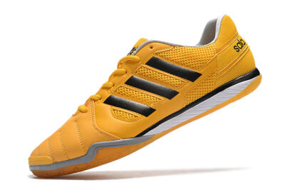 Men's Adidas Top Sala IC Indoor & Futsal Low-Tops Football Shoes - Yellow/Black/White