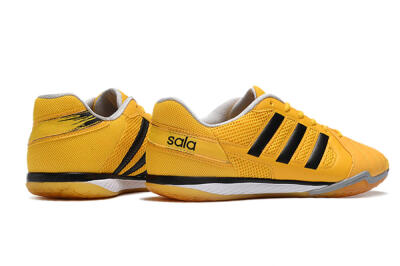 Men's Adidas Top Sala IC Indoor & Futsal Low-Tops Football Shoes - Yellow/Black/White